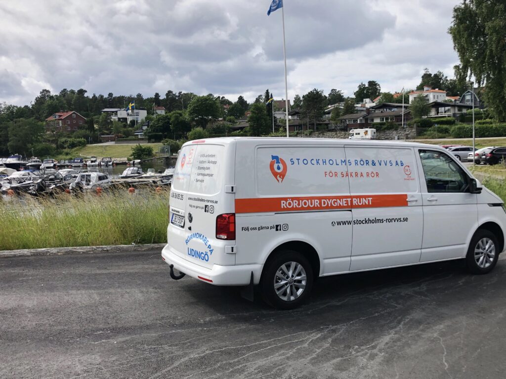 Våra arbetsbil på Lidingö